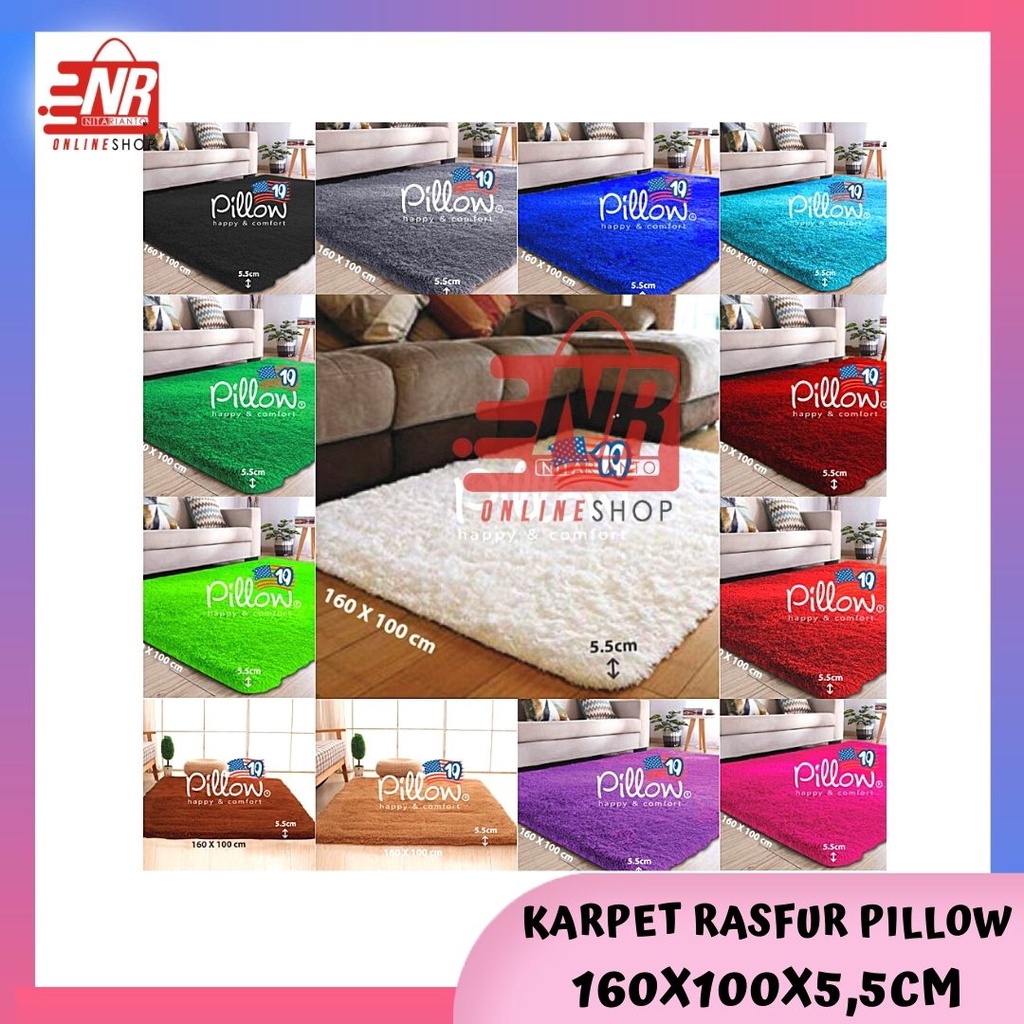 Karpet Rasfur Pillow/Surpet/Karpet Bulu/Kasur Bulu/Karpet Bulu Halus/Kasur Lantai