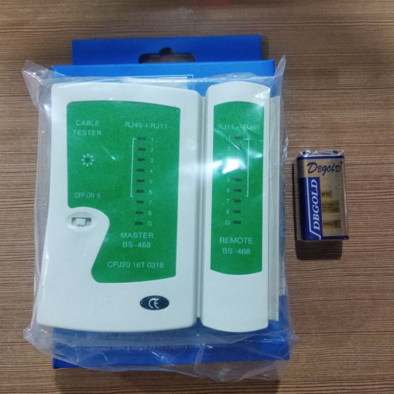 LAN Tester / Alat Cek Kabel LAN RJ45 + RJ11 Cat5e Cat6e