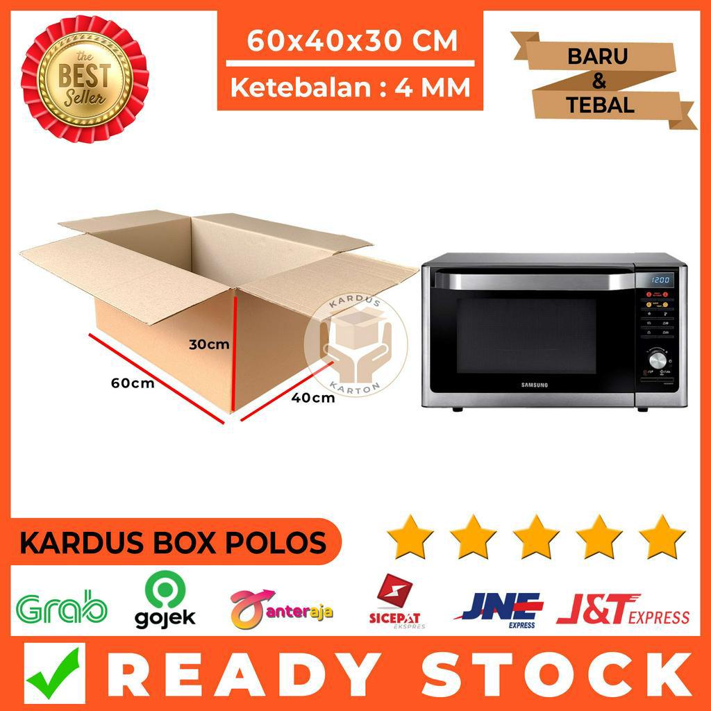 

Kardus Polos / Karton Box Packing 60x40x30 Cm Single Wall, Jumbo