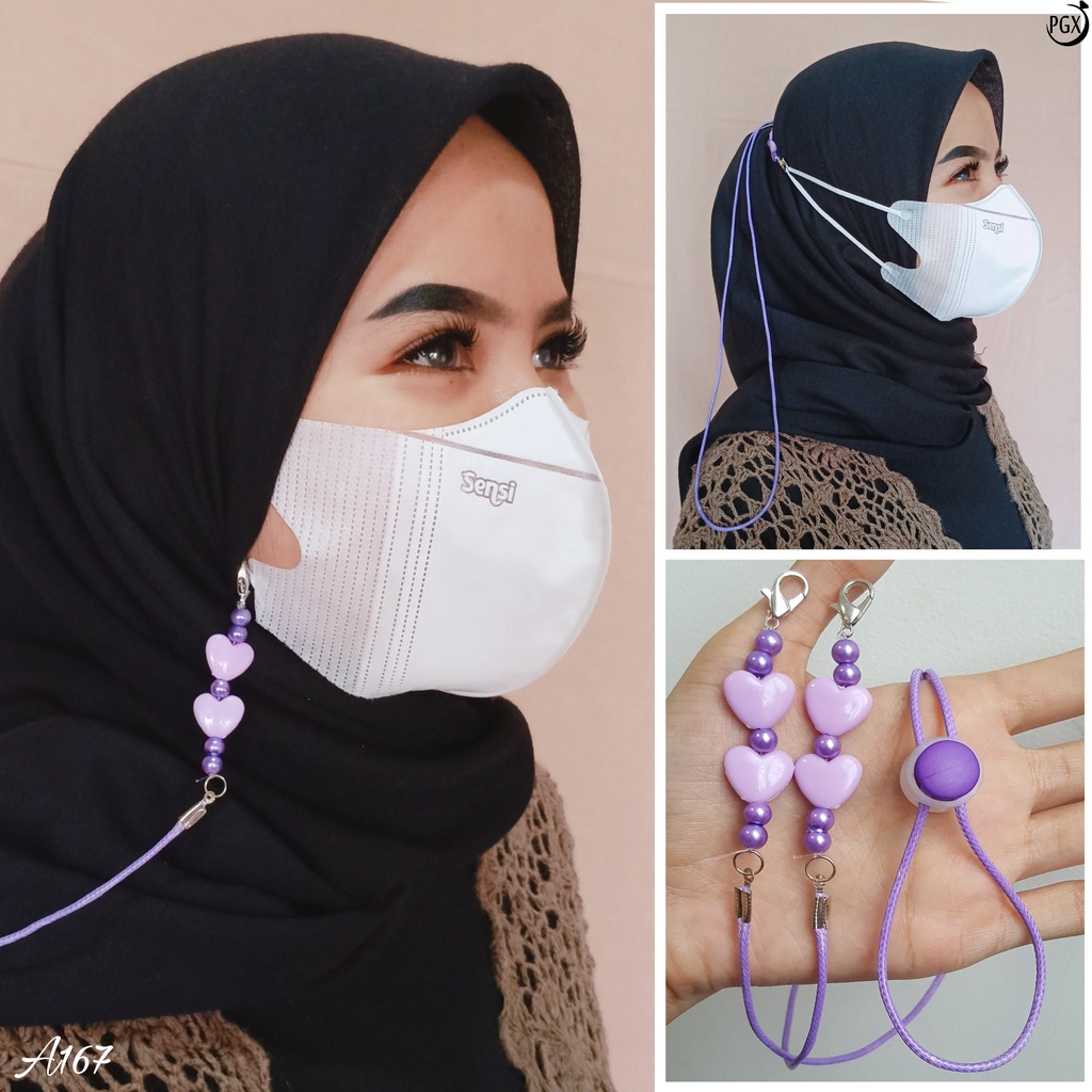 PGX Strap Masker - Kalung Masker - Tali Masker Mutiara Premium Aksesoris Fashion - A167