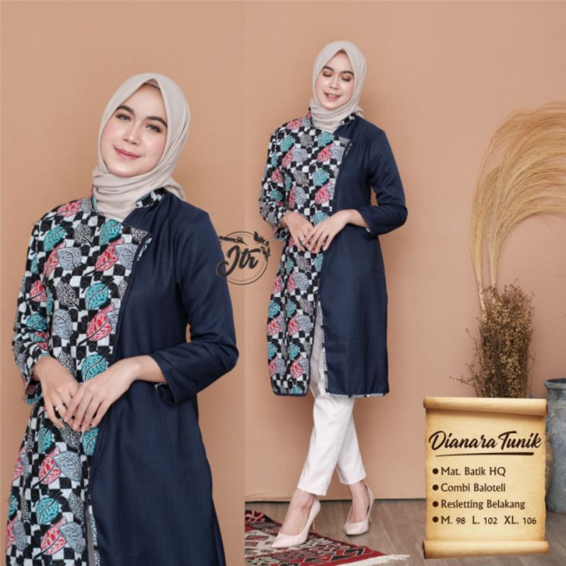 Agen Blouse Batik Tunik Batik Blouse Batik Murah Dianara Tunik nemENkKUDb7GR7