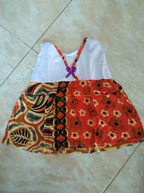 Jumsuit Pendek Batik Anak, Baju Anak Tk-sd Kekinian Murah