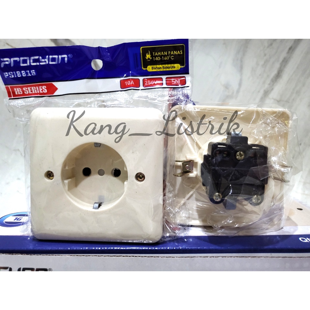 Stop Kontak IB AMASCO AMC816 / Stop Kontak Bright-G IB - 805