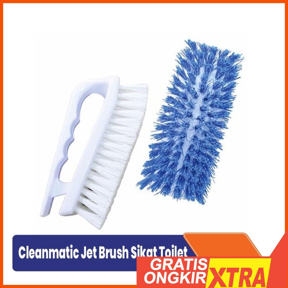 Jual SIKAT LANTAI TOILET SERBAGUNA CLEANMATIC SUPER JET BRUSH HIGH