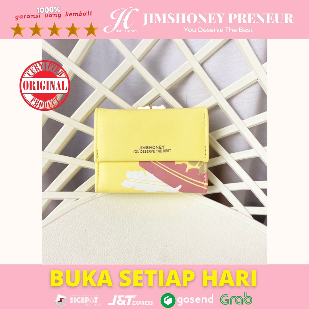 Dompet Jims Honey Wanita Kecil AIRIN Wallet Dompet Lipat Murah Simple Import Original