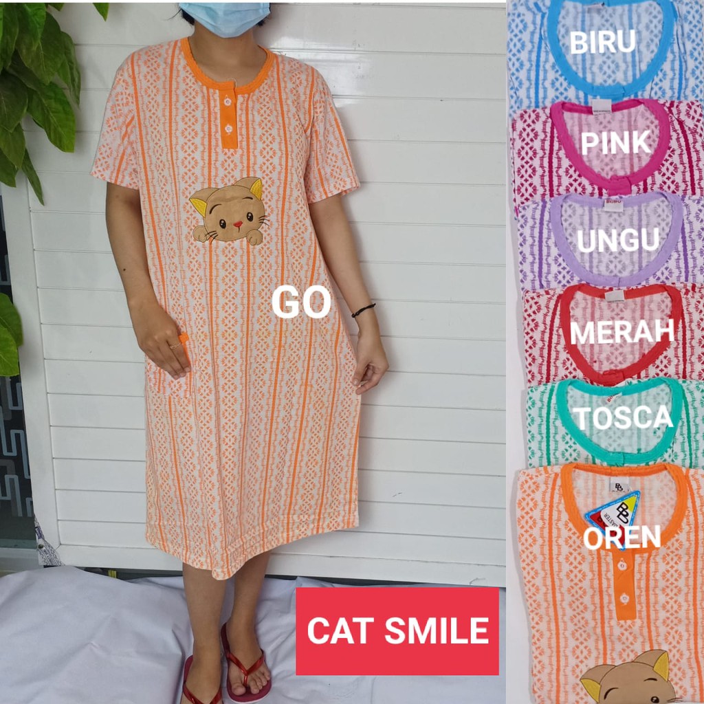 gof DS 1 DASTER BOBO STANDART Pakaian Wanita Casual Santai Motif Busui Baju Tidur