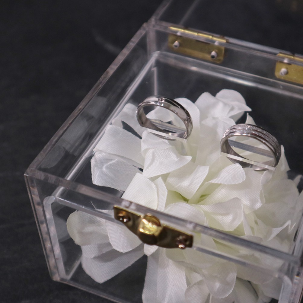 Kotak Cincin Akrilik | Clear Ring Box Acrylic | Box Cincin Wedding