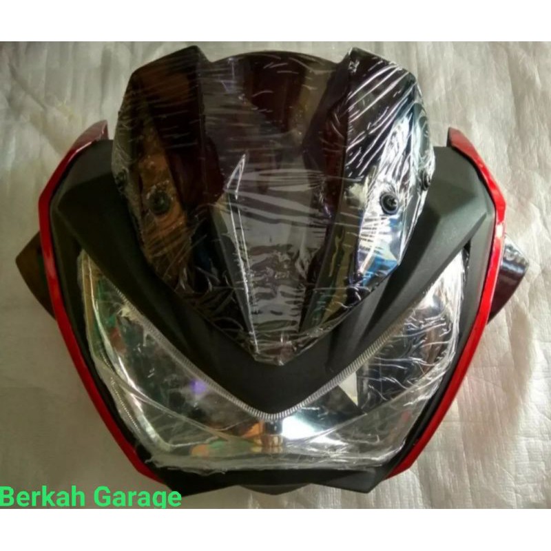 Headlamp ZX250 Merah Putih Hitam All Vixion Cb Cbr Ninja Full Set