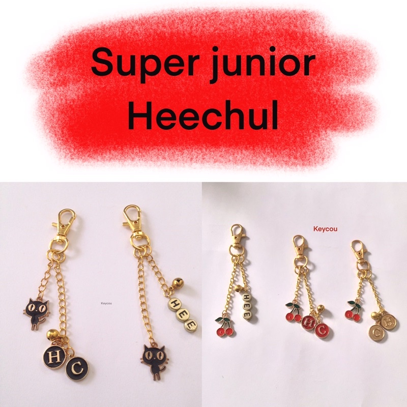 Super junior Heechul enamel keychain