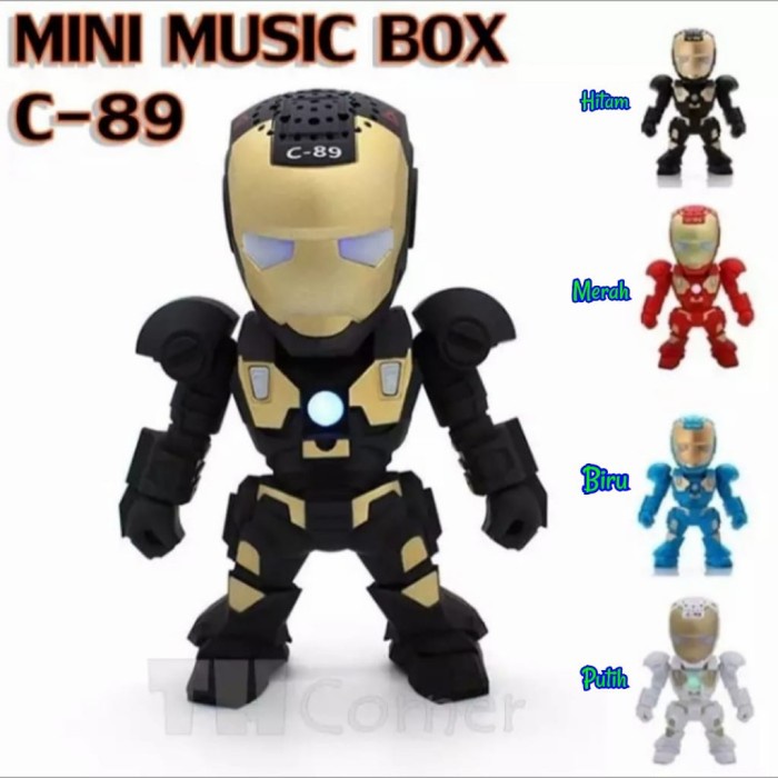 Bluetooth Speaker Portable Iron Man C-89