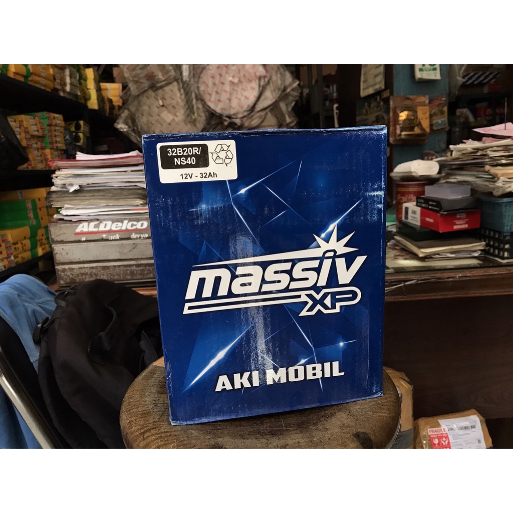Jual Accu / Aki Mobil MASSIV XP NS40 12v 32Ah | Shopee Indonesia