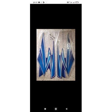 sticker RX king 2003/striping RX king 2003 biru