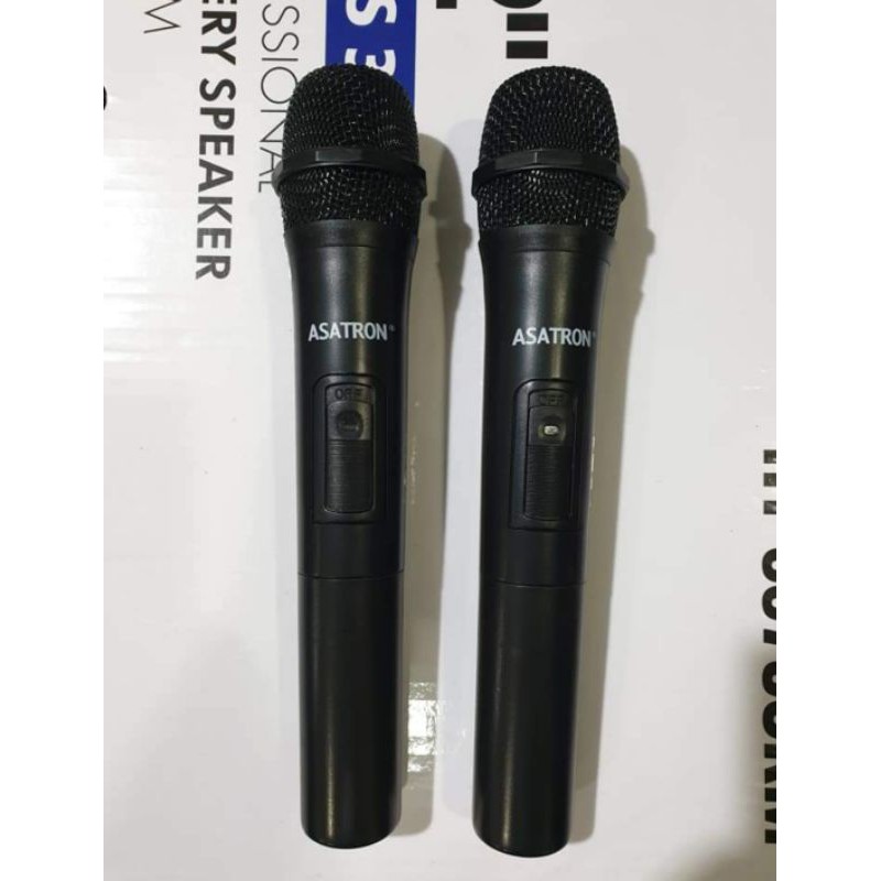 salon speaker portable 12 in asatron bonus 2 mic tanpa kabel