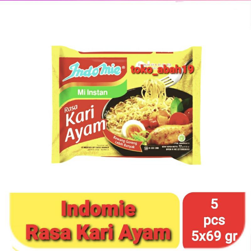 

Indomie Rasa Kari Ayam 5 × 69 gr