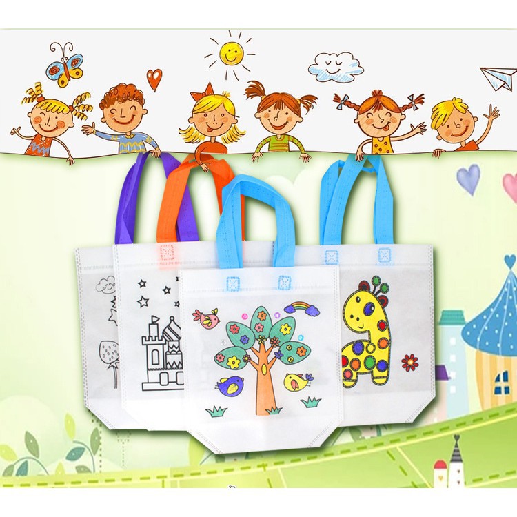 Coloring Bag | Tas Mewarnai Anak | DIY Do It Yourself Prakarya | Mainan Edukasi Anak