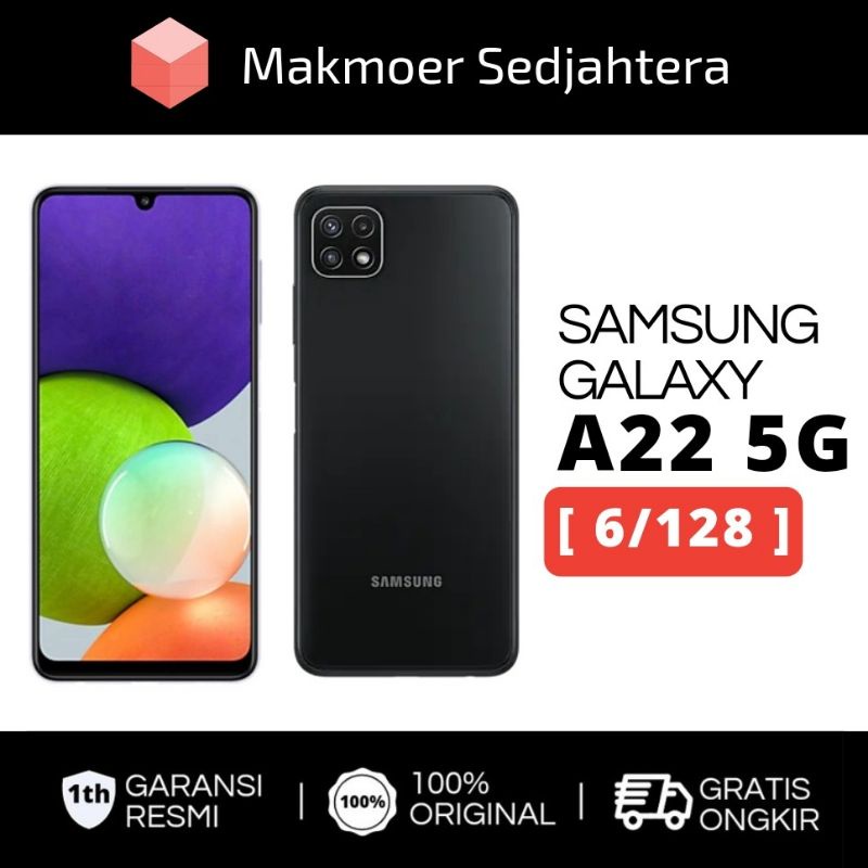 Jual Samsung Galaxy A22 5G [ 6/128 ] - Black - Garansi Resmi | Shopee ...