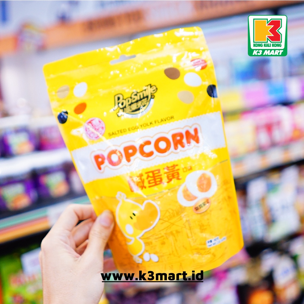 Pop Smile Salted Egg Yolk Flavor Popcorn 80gr