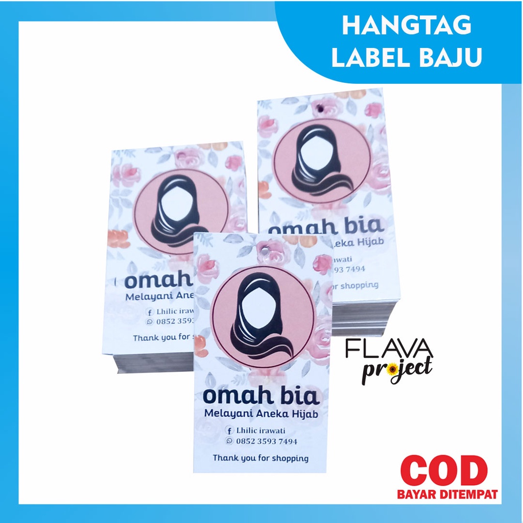 

Hangtag / pricetag / label merk / label harga untuk hijab,fashion,baju,butik,batik dll (500pcs)