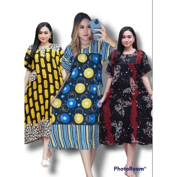 Daster Wanita Terbaru Rayon Grade A Busui Resleting depan