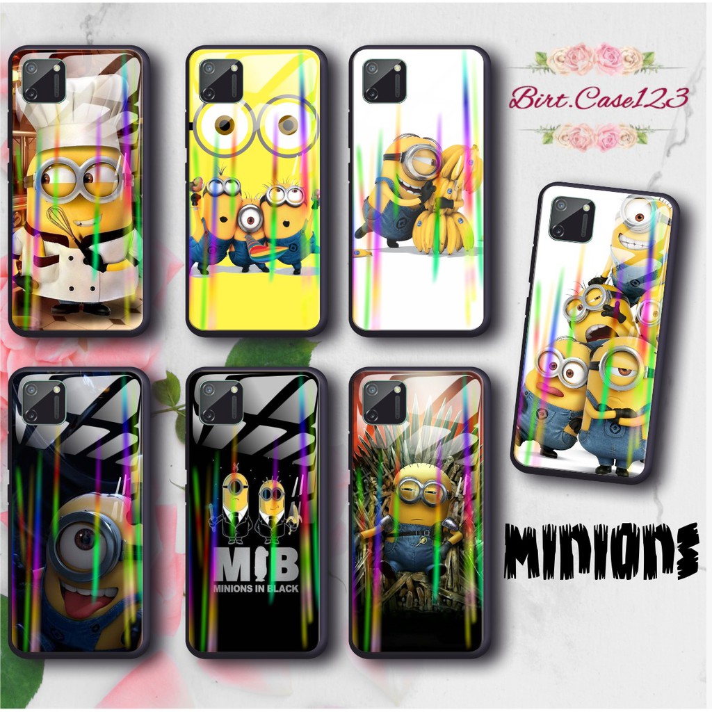 BC Case MINIONS back case glass aurora oppo a3s a31 a7 f9 a5s a71 a83 f1s f5 f7 a91 a92 a5 a9 2020