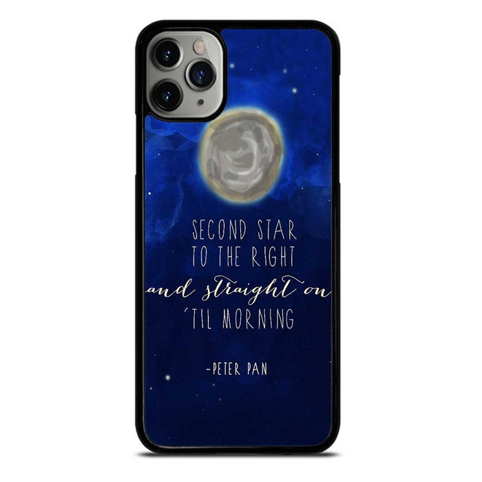 Second Star To The Right Peter Pan Quote Promo Casing Handphone OPPO RENO 3 / A91