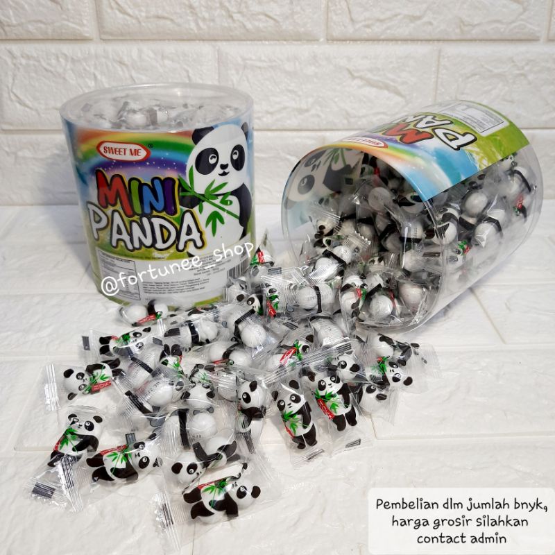 Jual Mini Panda / Coklat Panda / Biskuit Lapis Coklat Putih Crunchy