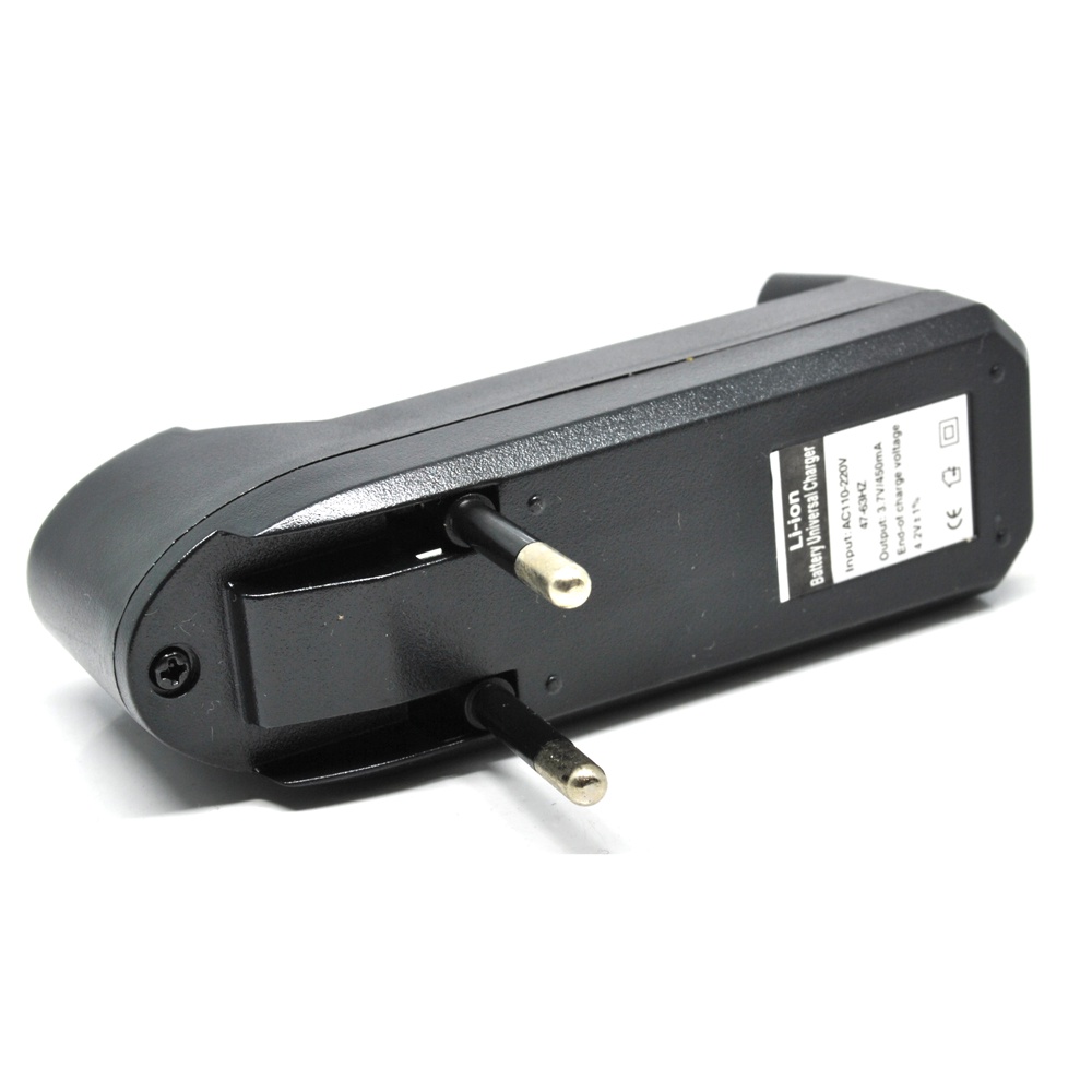 Cell Charger 18650 (Spring Strip Slot) - A-CC-01 - Black