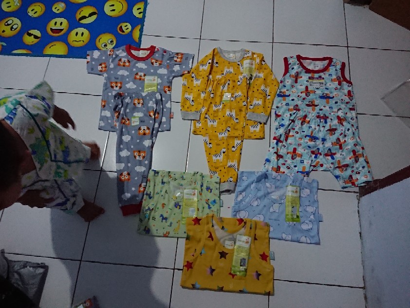 Libby Happy Forest Kutung New Batik Boy Libby Baby Set Kutung Sml