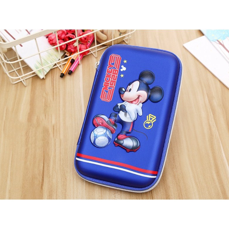 Ready STOCK Baru Disney 3D Tahan Air Kapasitas Besar EVA pen case