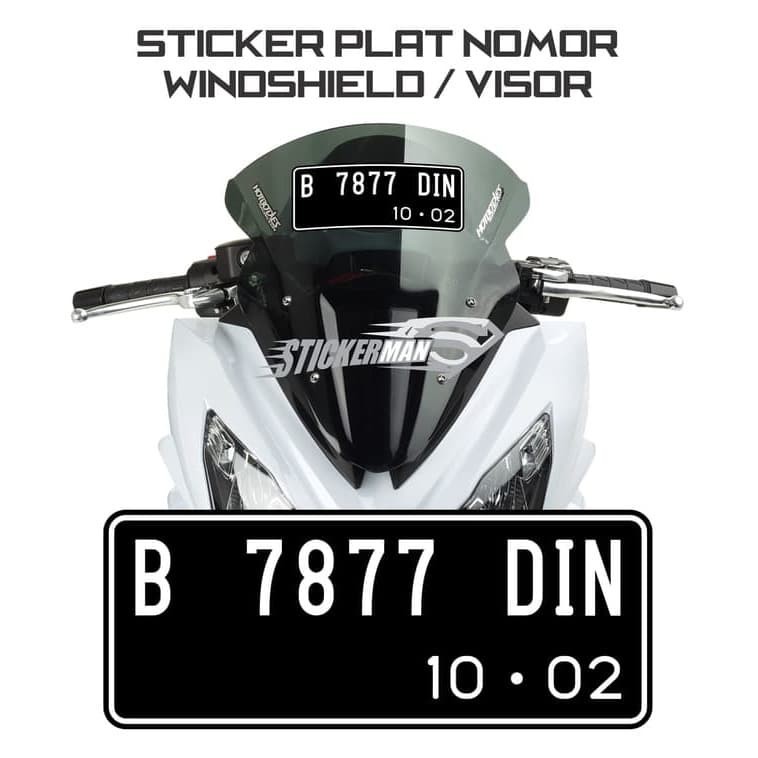 Stiker Plat Motor