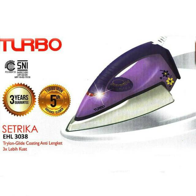 Setrika TURBO by philips EHL 3038 - garansi resmi philips