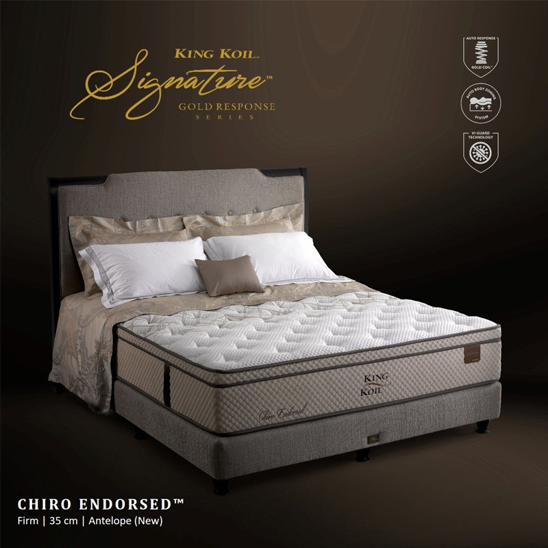 KING KOIL Kasur Springbed Chiro Endorsed