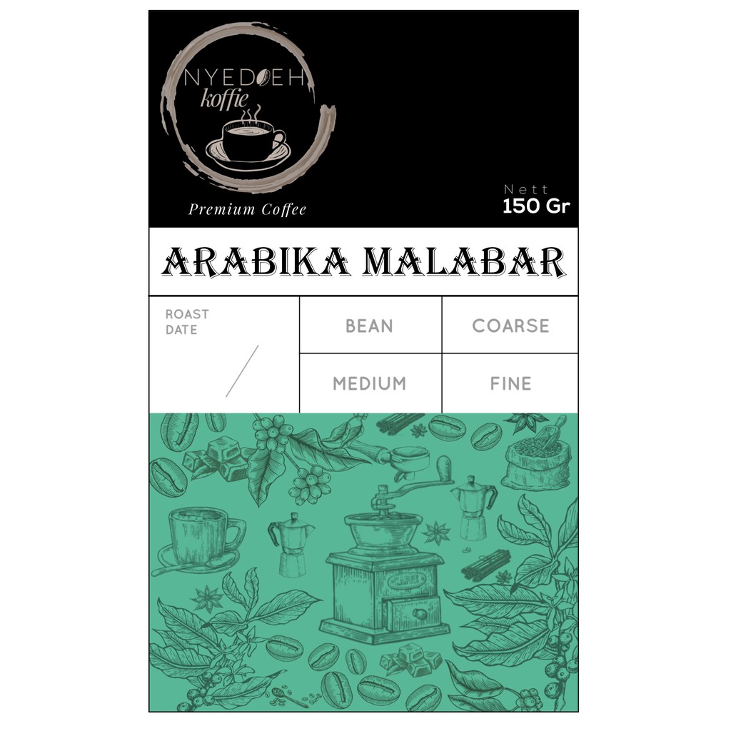 

KOPI ARABIKA MALABAR 150 GR GRAM ARABICA BIJI BUBUK