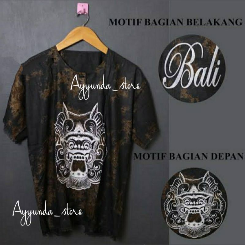 BAJU BARONG BALI DEWASA  BAJU SANTAI ATASAN BARONG DEWASA PRIA WANITA baju barong bali