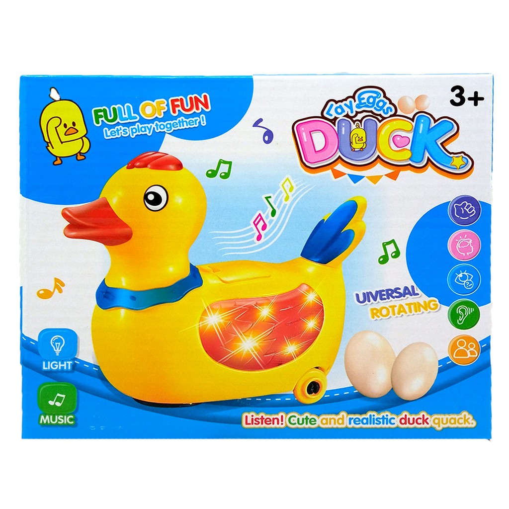 Bebek LED Bisa Bernyanyi dan Bertelur Mainan Fun Duck