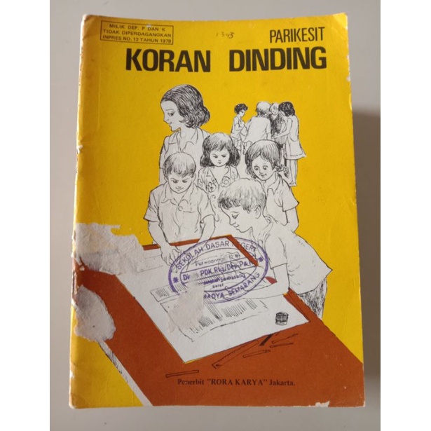 koran dinding - buku jadul - buku bekas perpustakaan