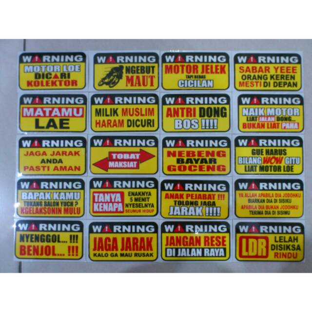 Stiker Motor Shopee Indonesia