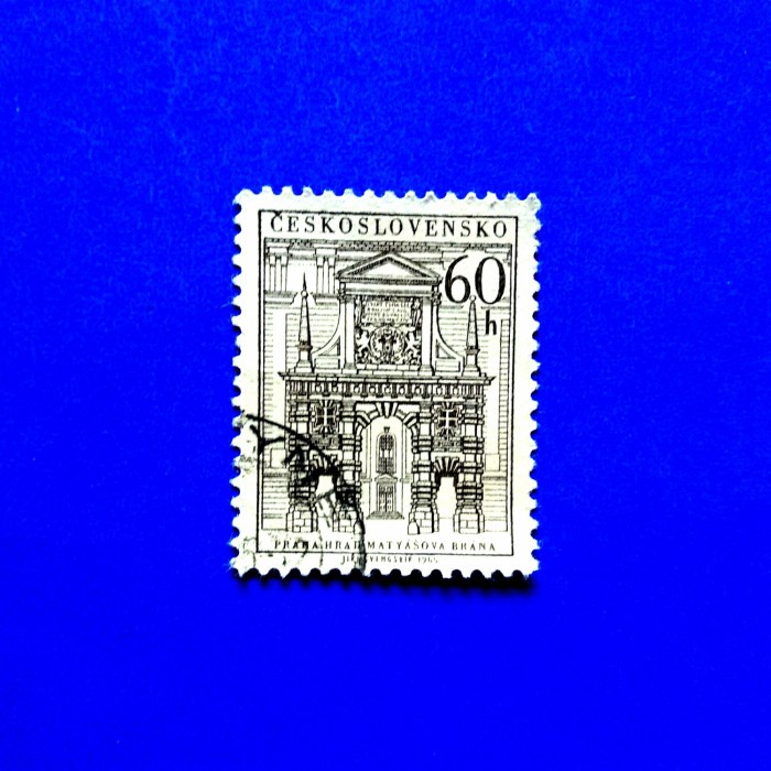 

Prangko Czechoslovakia Praha burg 1965.