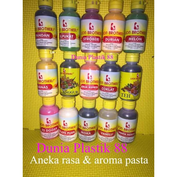 

Toko-Bahan-Kue- 1Dus/12Lusin Aneka Pasta Perisa Pewarna Essensce Makanan Minuman -Terlengkap-