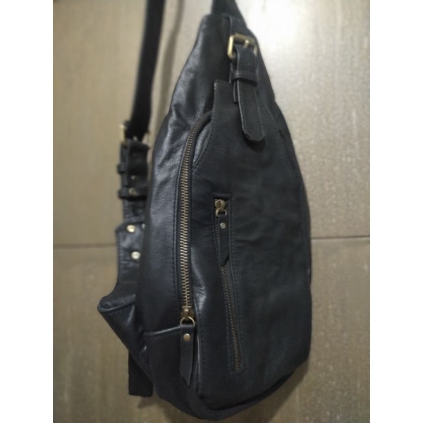tas selempang pria original leather