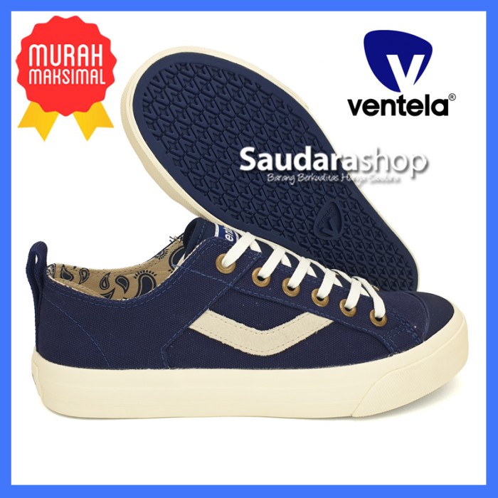 Sepatu Ventela Reborn Low Navy / Ventela Reborn Navy LC / Reborn