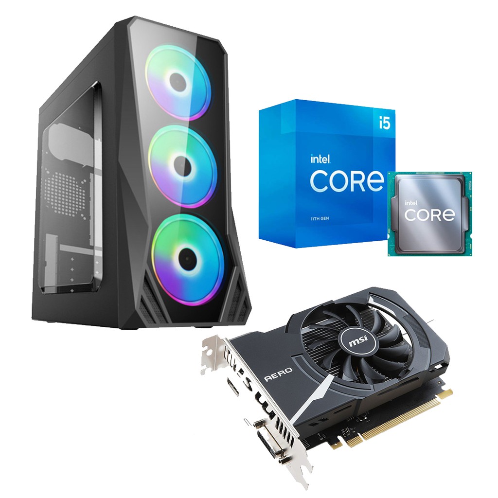 PC GAMING EDITING INTEL CORE I5 11600K - RAM 16GB - GT 1030 2GB