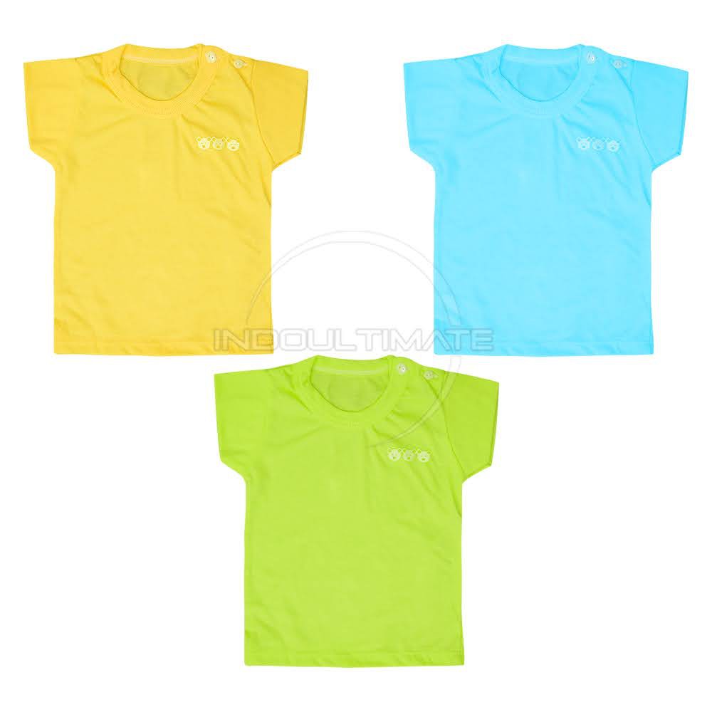 Kaos Anak Bayi Balita Cotton Baju Harian Bayi Oblong Setali Polos BC-032KK Pakaian Bayi Atasan Bayi