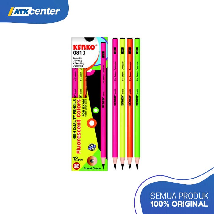

Pensil Kenko 2B-0810 Fluorescent (isi 3 pcs)