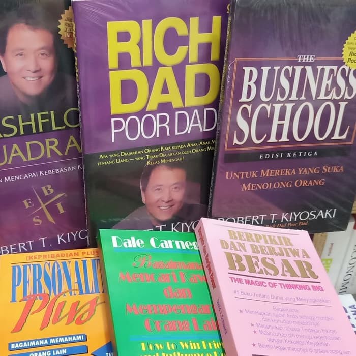 Jual Paket 6 Buku Robert Kiyosaki Rich Dad Cashflow Business Berjiwa ...