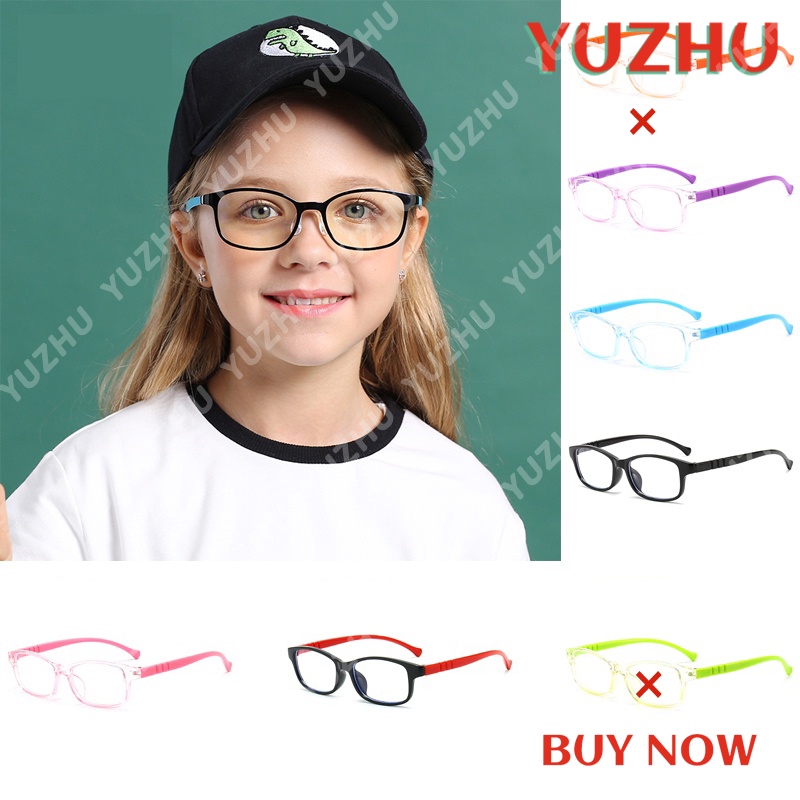 (YUZHU) COD Frame Kacamata Anti Radiasi Anak Flexible Frame Kacamata Anit Biru Protection Komputer Kaca Mata