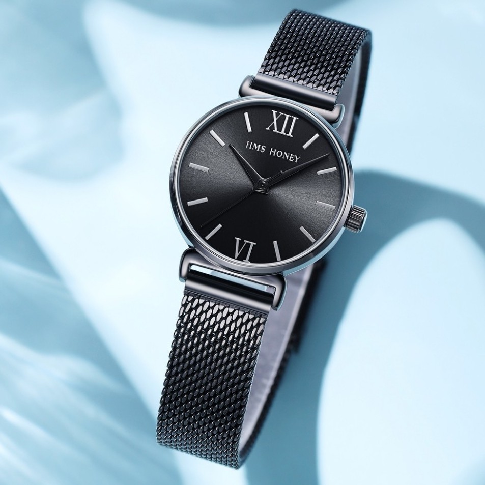 JIMS HONEY JHW-02 Jam tangan analog wanita jimshoney cewek murah elegan fashion import-BLACK