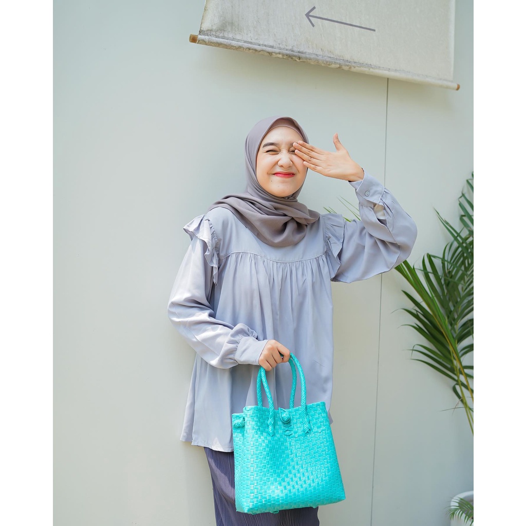 BLOUSE KOREA - CHESSY BLOUSE - ATASAN WANITA - KOREAN STYLE