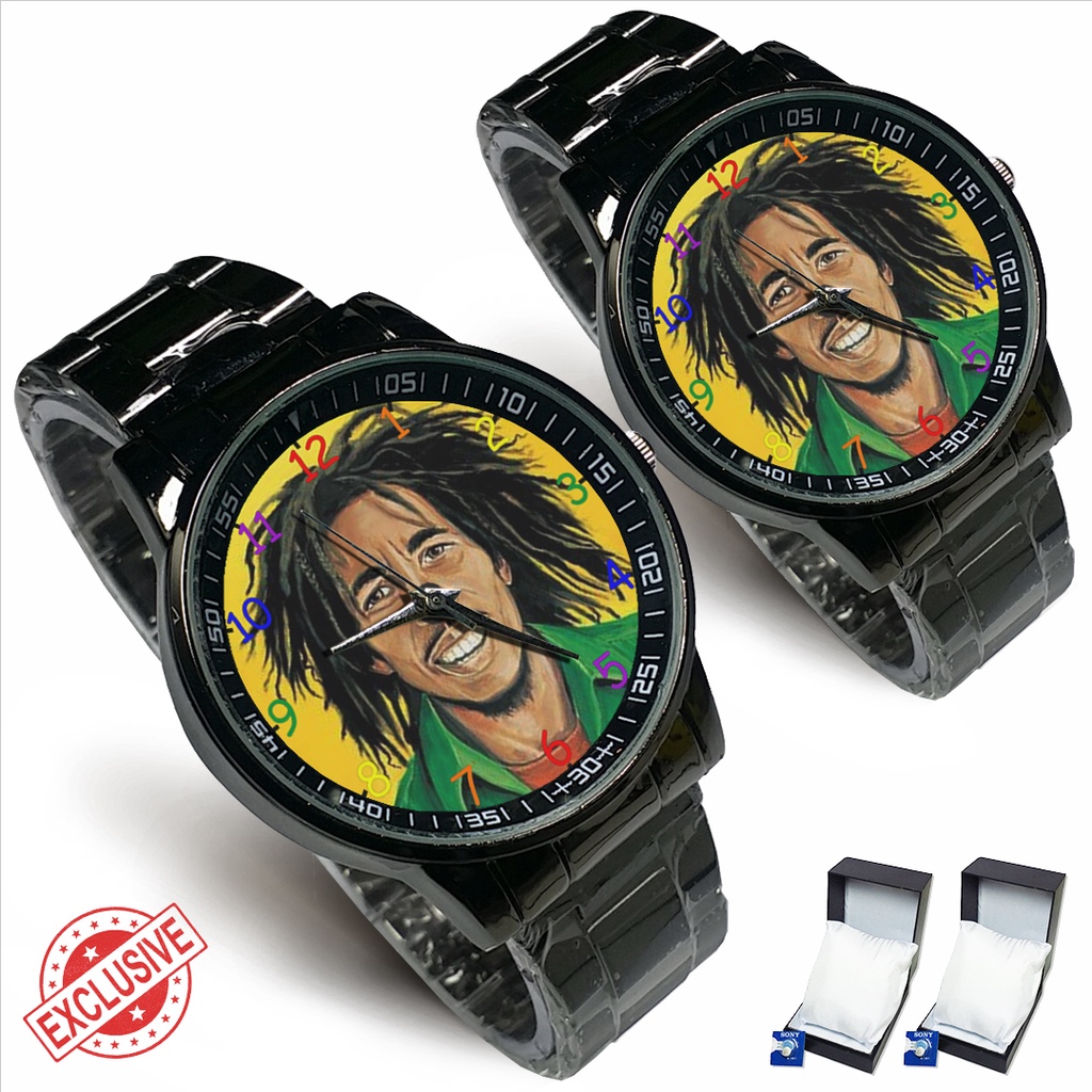 Jam Tangan Rantai Couple BOB MARLEY (Nice)