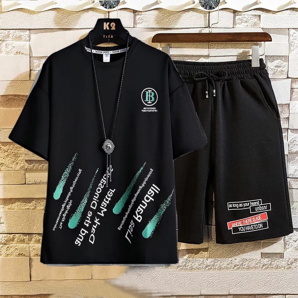 COD-baju setelan pria oversize ONESIZE kaos distro PRIA terbaru RANBAL- Belibeli